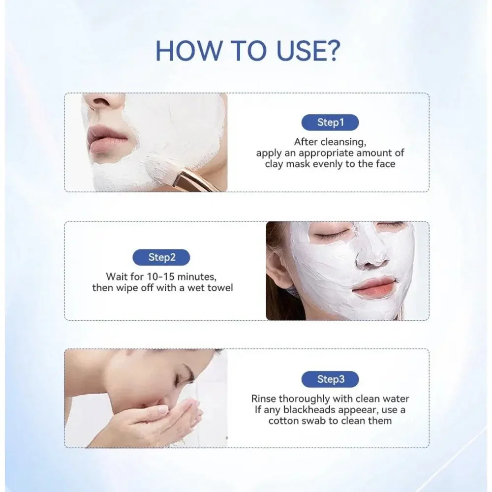 Dr.Leo Deep Pores Cleansing Clay Mask 100g 3X Acid Blackheads Acne